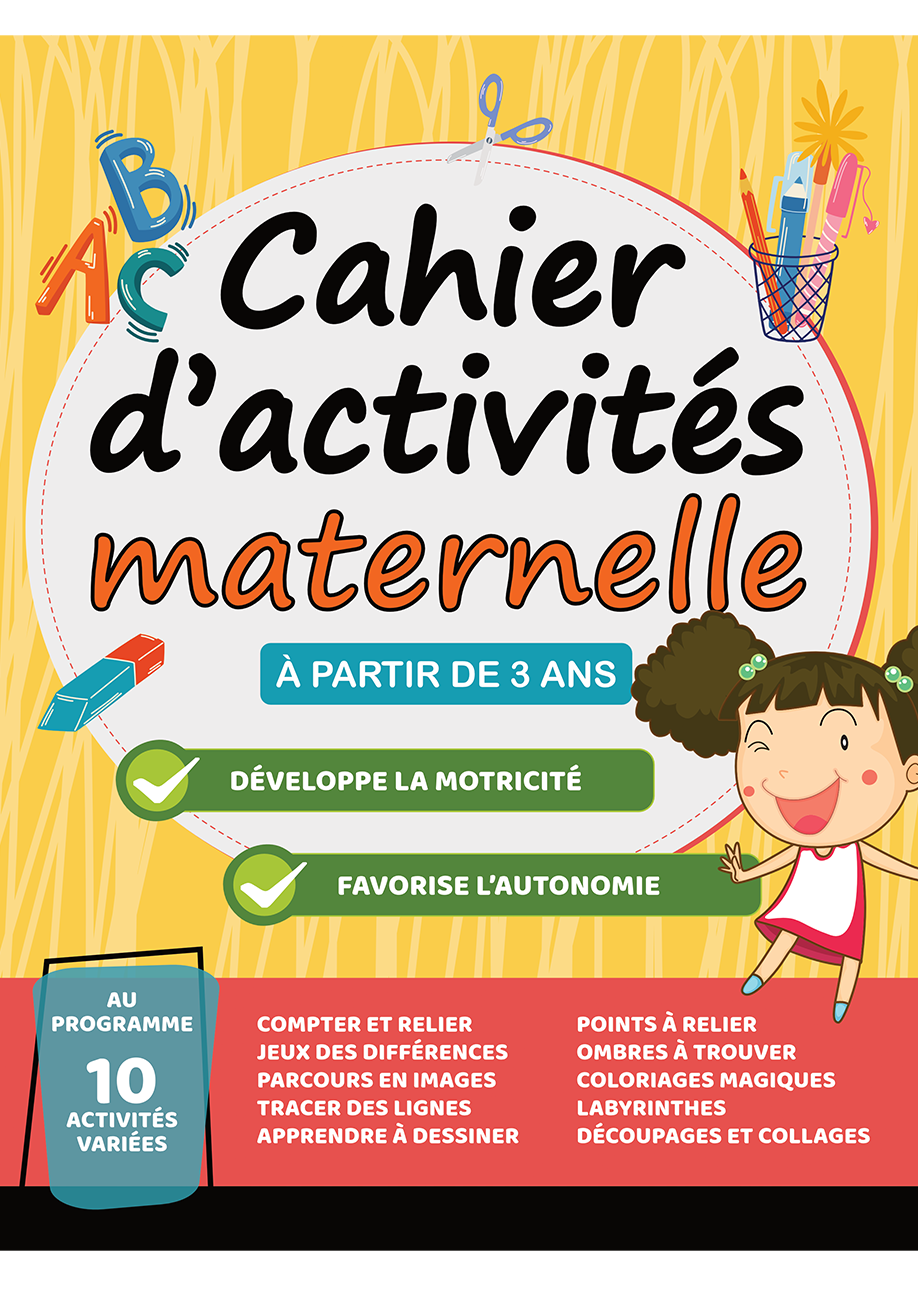 Cahier d’activités maternelle pour les 3-4 ans